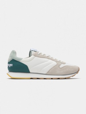 Men's HOFF Agrinio Sneakers White / Green Philippines | Y3H-3043