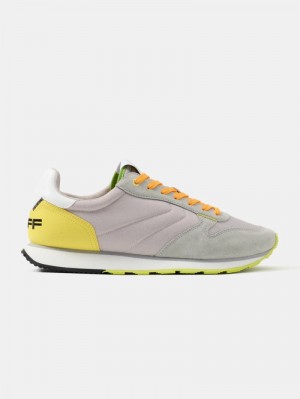 Men's HOFF Antium Sneakers Grey / Yellow Philippines | L3G-0700