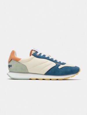 Men's HOFF Pergamon Sneakers Blue / Beige Philippines | L5C-0193