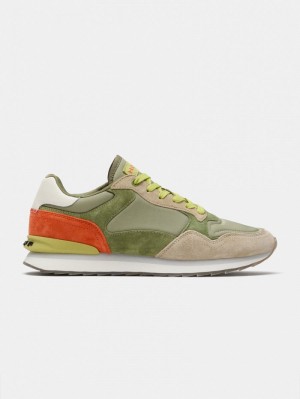 Men's HOFF Rimini Sneakers Beige / Green Philippines | G4U-3638