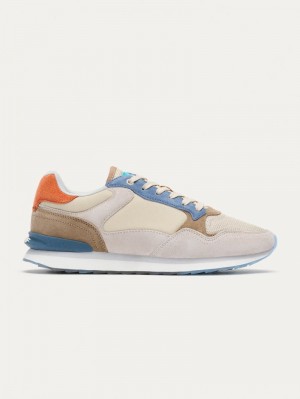 Men's HOFF Santiago Sneakers Beige / Blue Philippines | W1T-1369