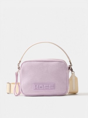 Women's HOFF Canvas Cannes Crossbody Bags Purple Philippines | Q2S-0921