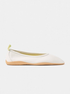 Women's HOFF Garnier Ballet Flats White Philippines | N5R-0019