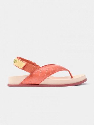 Women's HOFF Manacor Sandals Coral Philippines | L1F-5613