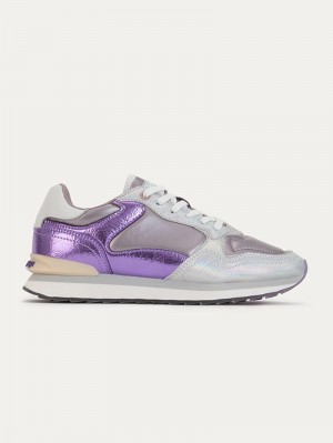 Women's HOFF Nickel Sneakers Silver / Purple Philippines | T4Q-0782