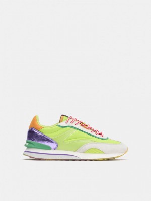 Women's HOFF Persimmon Sneakers Light Green / Purple Philippines | F5O-2471