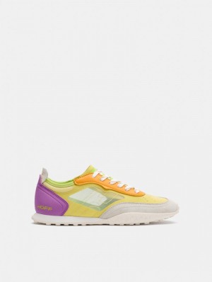 Women's HOFF Seagull Sneakers Yellow / Purple Philippines | F5R-2631