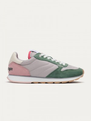 Women's HOFF Syracuse Sneakers Pink / Grey / Green Philippines | C5B-1664