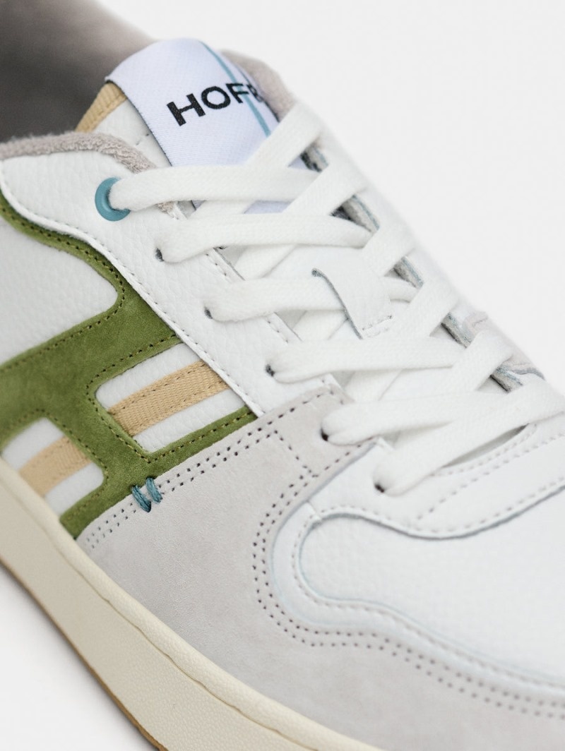 Men's HOFF Cairoli Sneakers White / Green Philippines | Y9C-2705