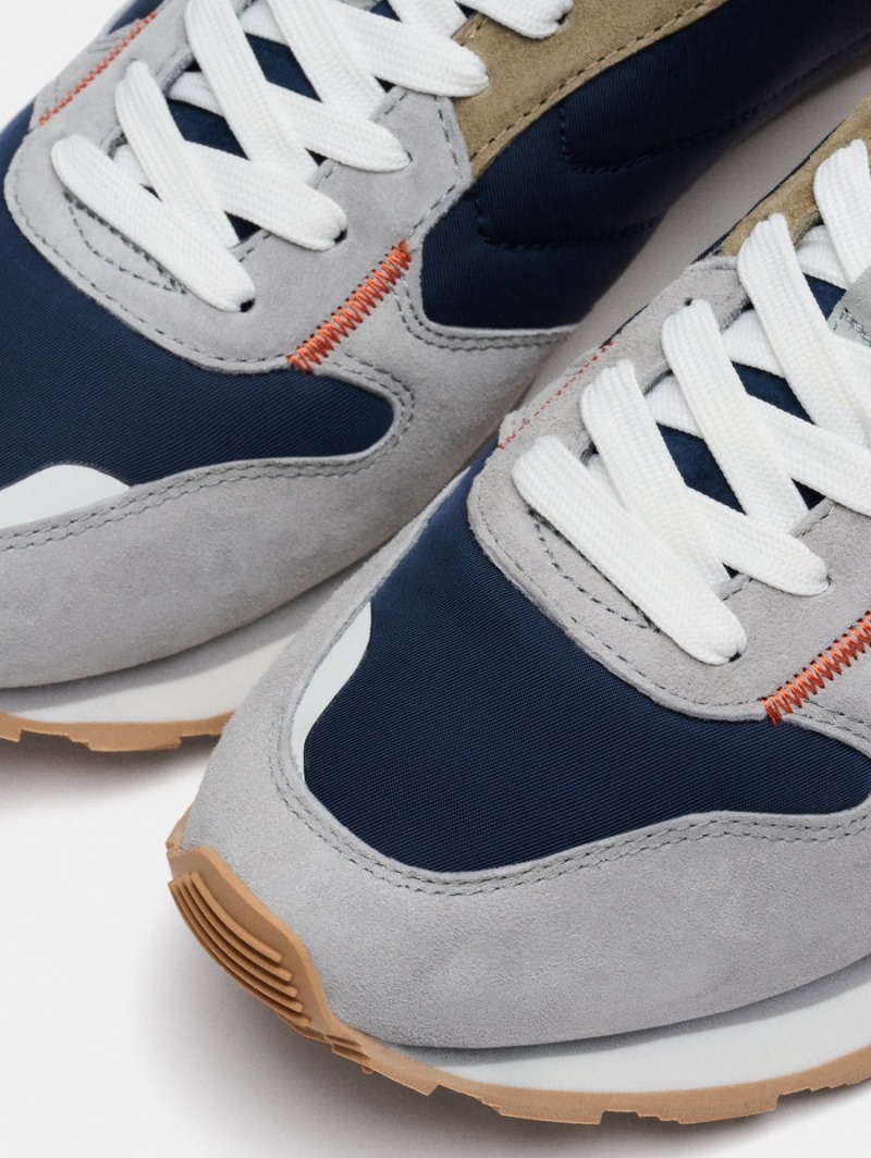 Men's HOFF Delos Sneakers Grey / Navy Philippines | H9X-4547