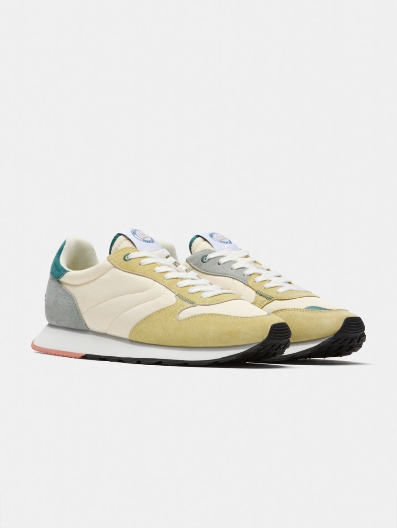 Men's HOFF Ephesus Sneakers Cream / Yellow Philippines | V2O-8061