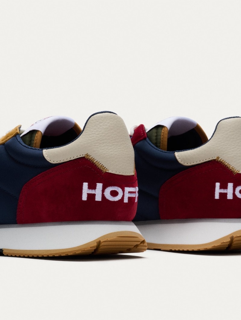 Men's HOFF Helike Sneakers Yellow / Navy / Red Philippines | H3R-1028