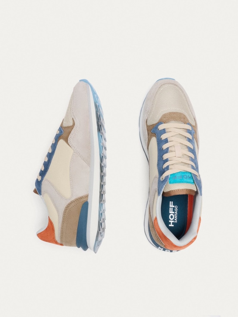 Men's HOFF Santiago Sneakers Beige / Blue Philippines | W1T-1369