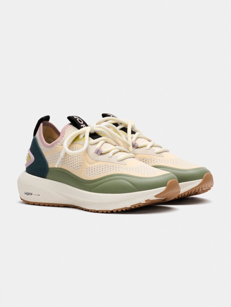 Women's HOFF Beat Sneakers Cream / Green Philippines | J8G-9672