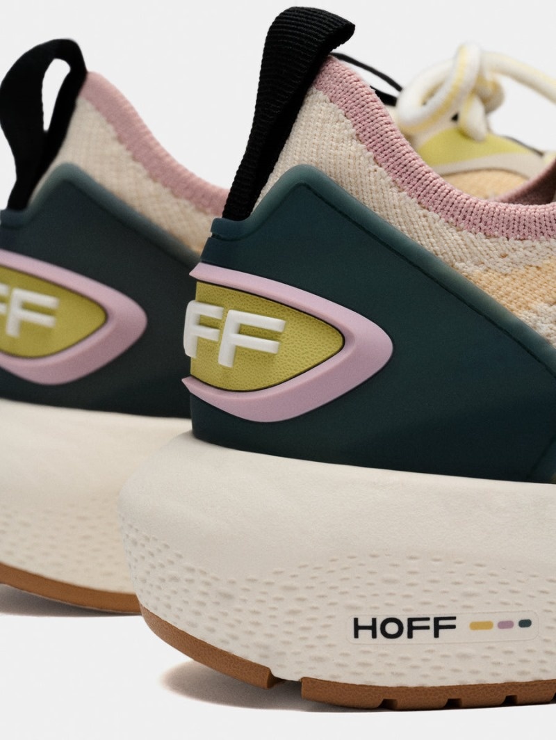 Women's HOFF Beat Sneakers Cream / Green Philippines | J8G-9672