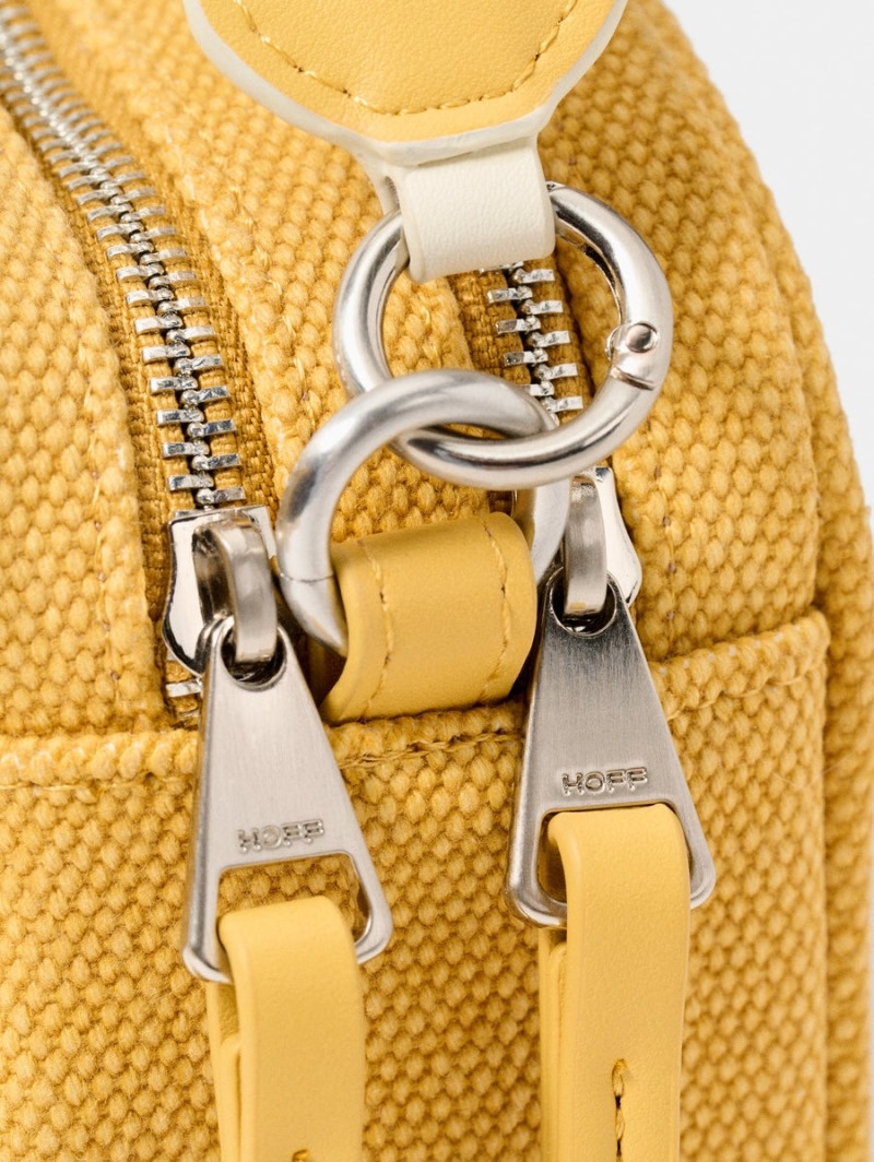 Women's HOFF Canvas Cannes Crossbody Bags Yellow Philippines | W3X-1832