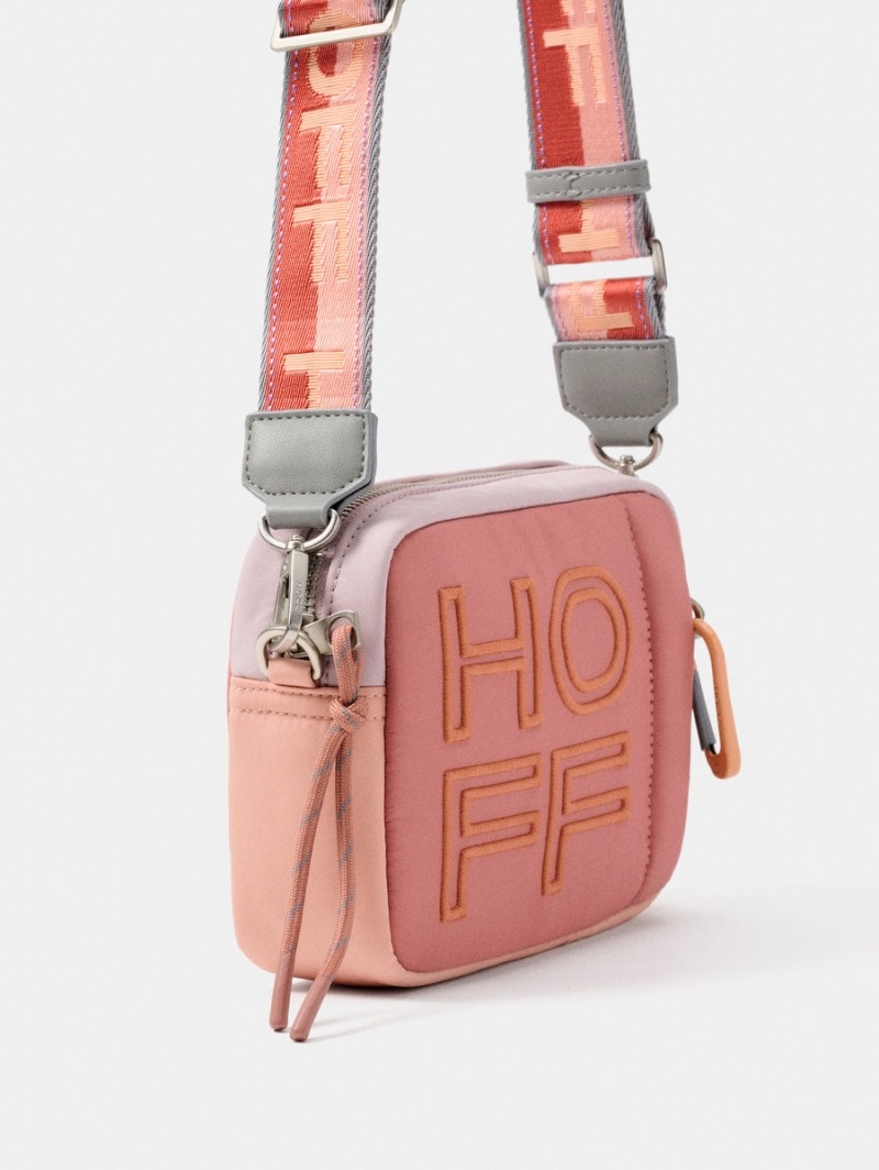 Women's HOFF Crossbody Nylon Bridge Bags Pink Philippines | S9C-6271