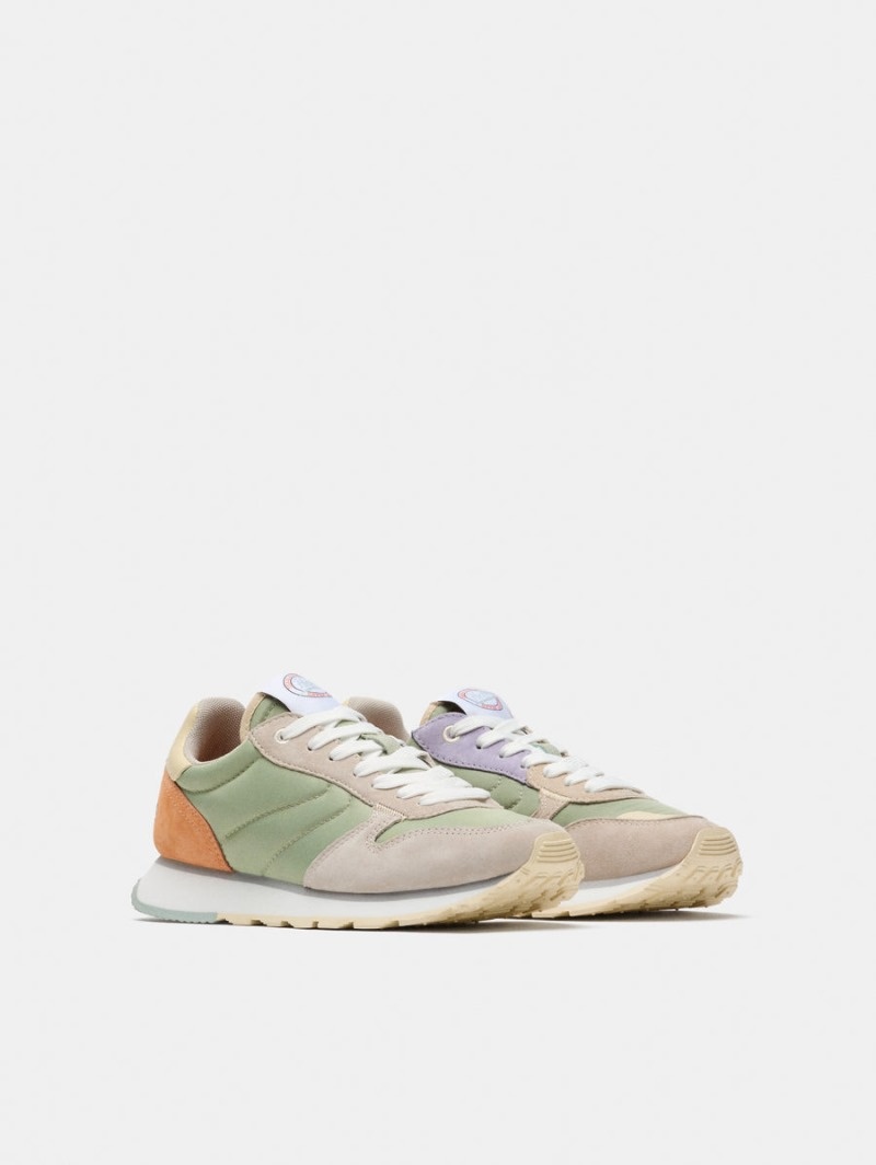 Women's HOFF Delphi Sneakers Green / Beige Philippines | K5Z-7306