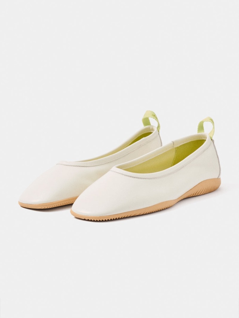 Women's HOFF Garnier Ballet Flats White Philippines | N5R-0019