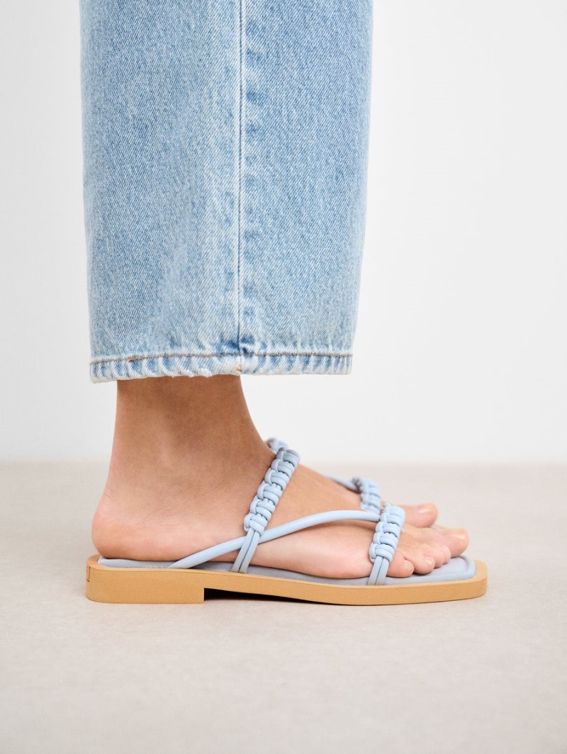 Women's HOFF Grimaud Sandals Light Blue Philippines | U8W-0187