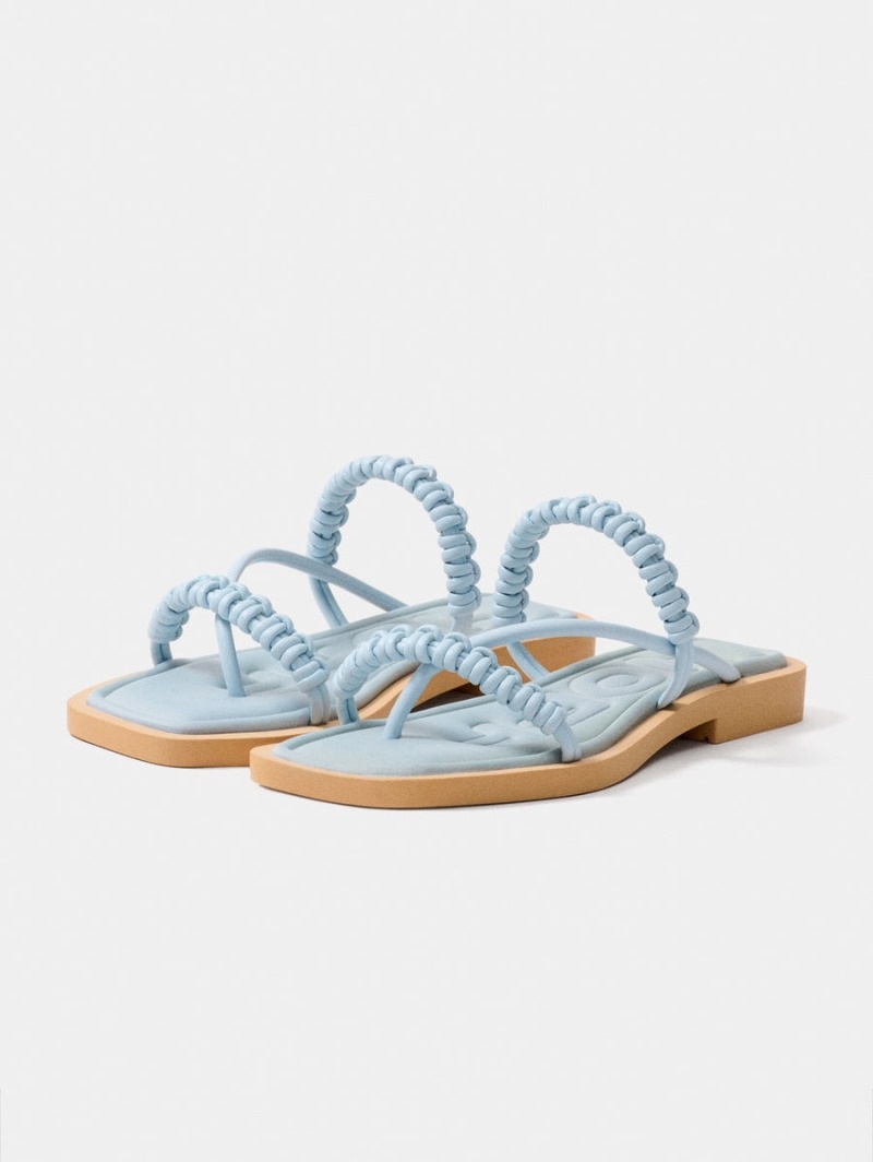 Women's HOFF Grimaud Sandals Light Blue Philippines | U8W-0187