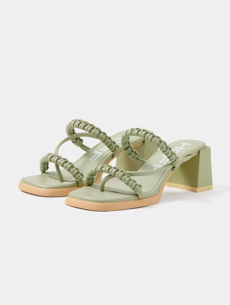 Women's HOFF Monaco Mid-heel Sandals Green Philippines | W2V-1273