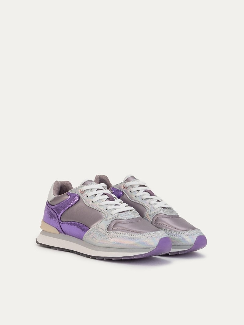 Women's HOFF Nickel Sneakers Silver / Purple Philippines | T4Q-0782