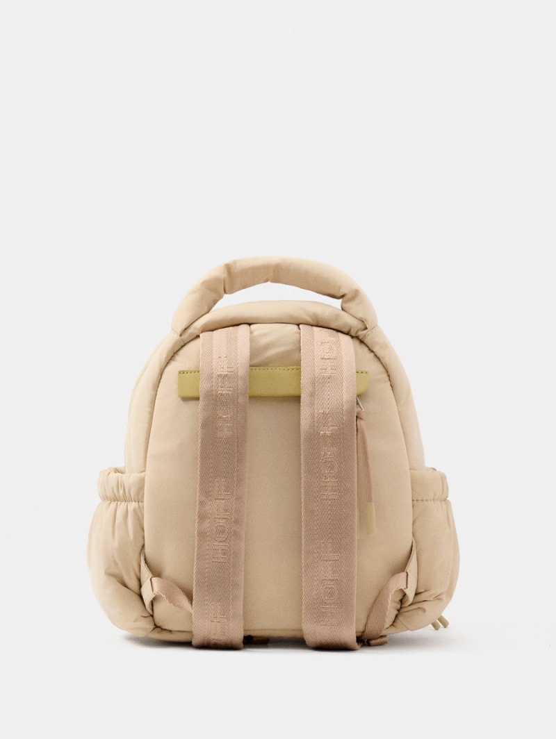 Women's HOFF Nuptse Backpack Bags Beige Philippines | R3K-1959