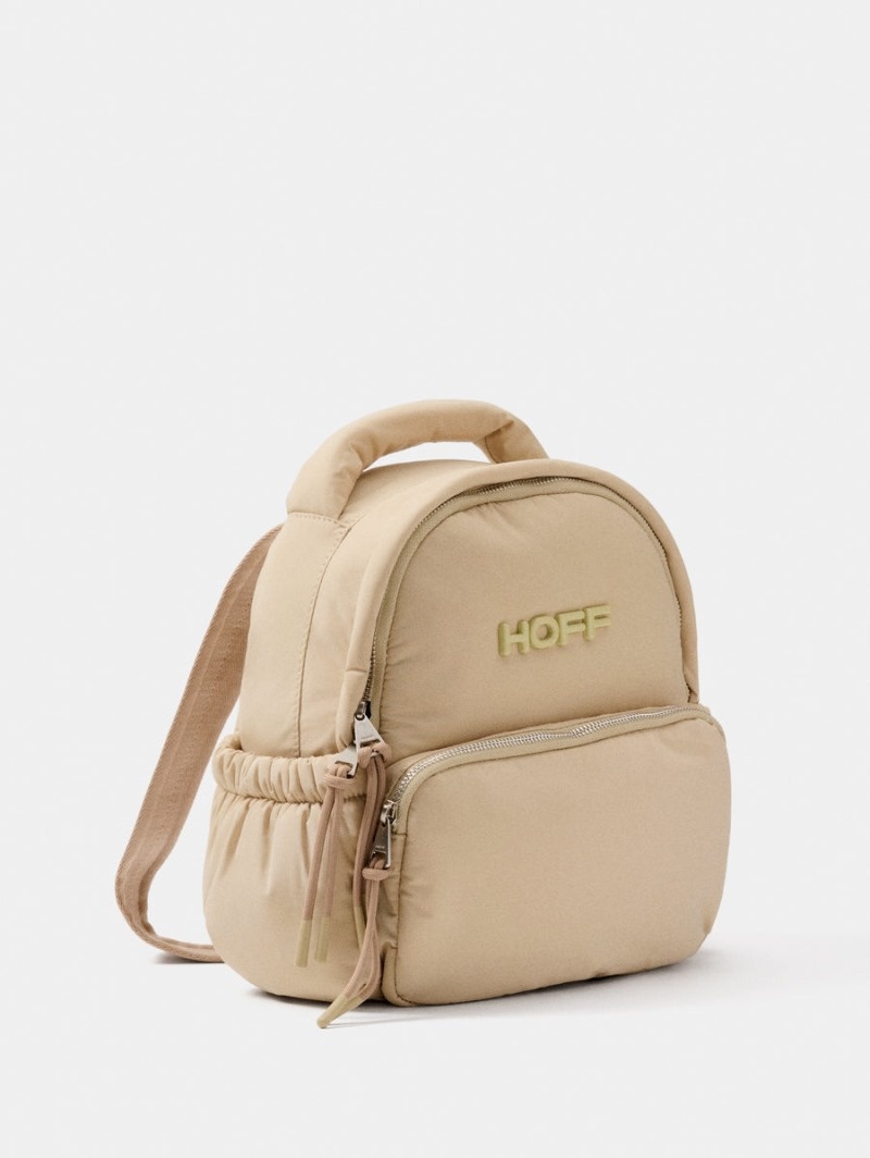 Women's HOFF Nuptse Backpack Bags Beige Philippines | R3K-1959