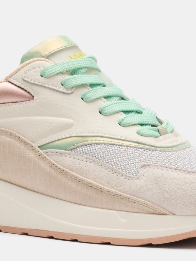 Women's HOFF Pantheon Sneakers Beige / Light Green Philippines | F1V-1373