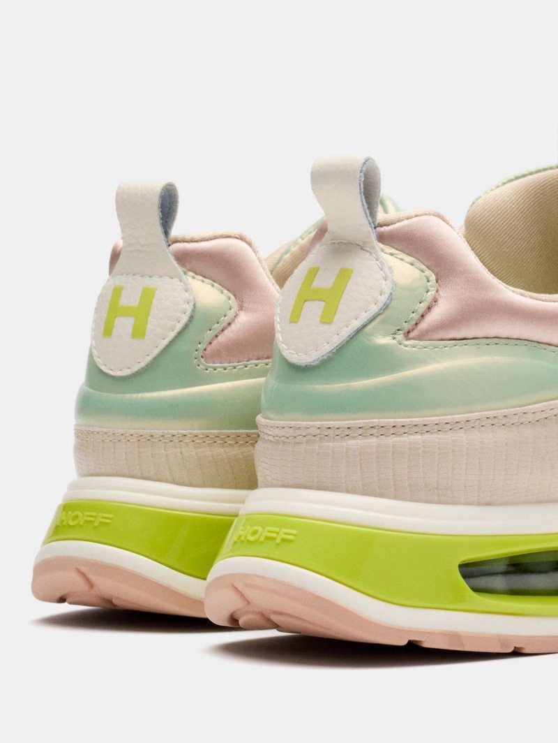 Women's HOFF Pantheon Sneakers Beige / Light Green Philippines | F1V-1373