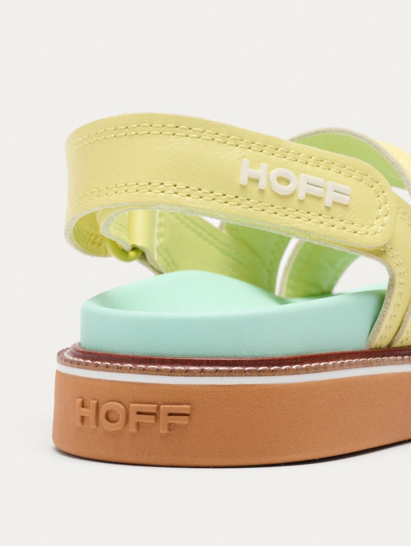 Women's HOFF Road Sandals Yellow / Light Green Philippines | V4L-1734