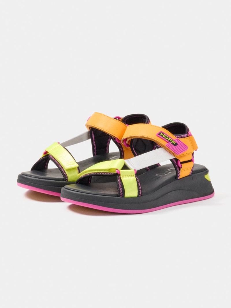 Women's HOFF Samos Sport Sandals Orange / Yellow Philippines | X7C-9776