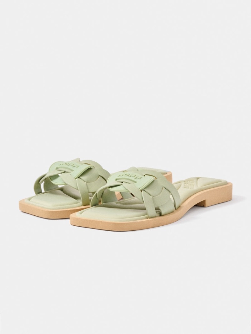 Women's HOFF San Remo Sandals Green Philippines | O9V-5728