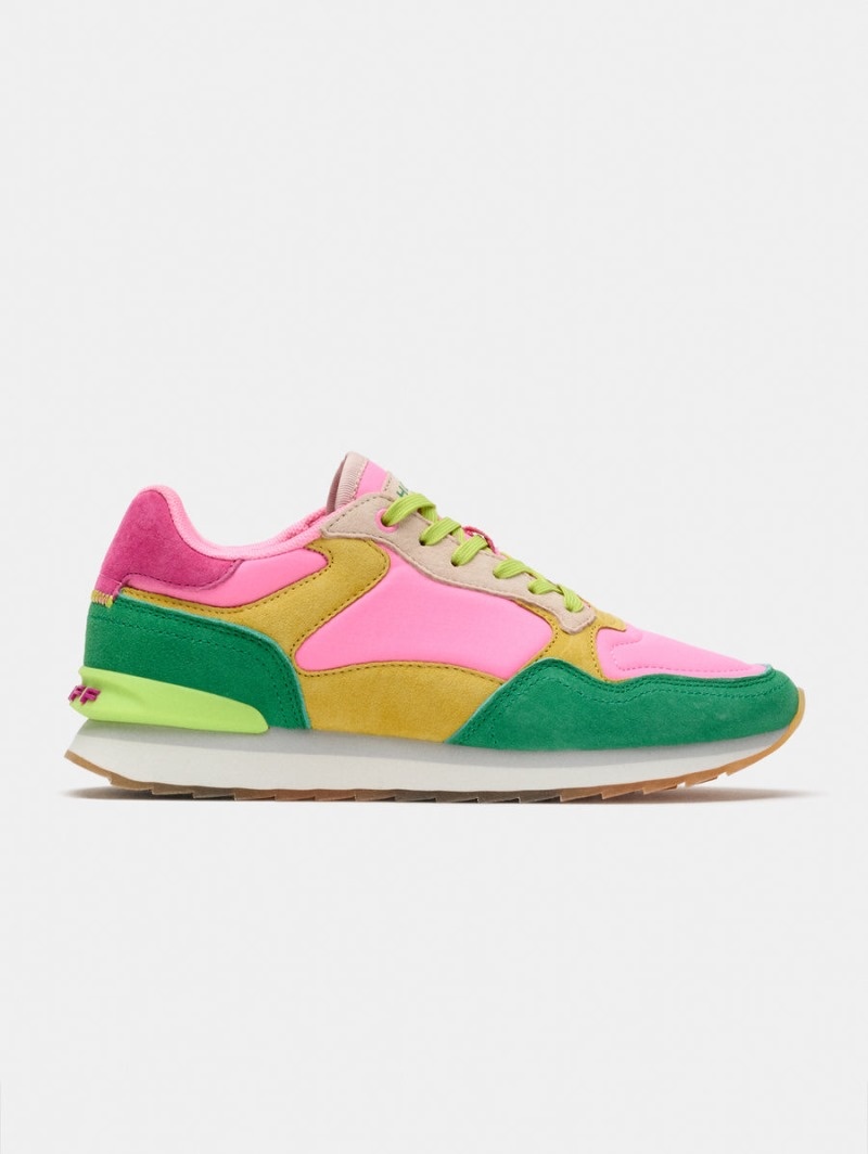 Women\'s HOFF Santa Marta Sneakers Pink / Green Philippines | G6N-3045