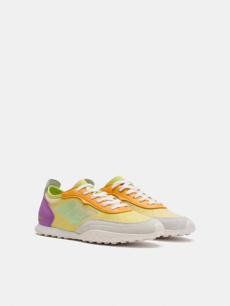 Women's HOFF Seagull Sneakers Yellow / Purple Philippines | F5R-2631