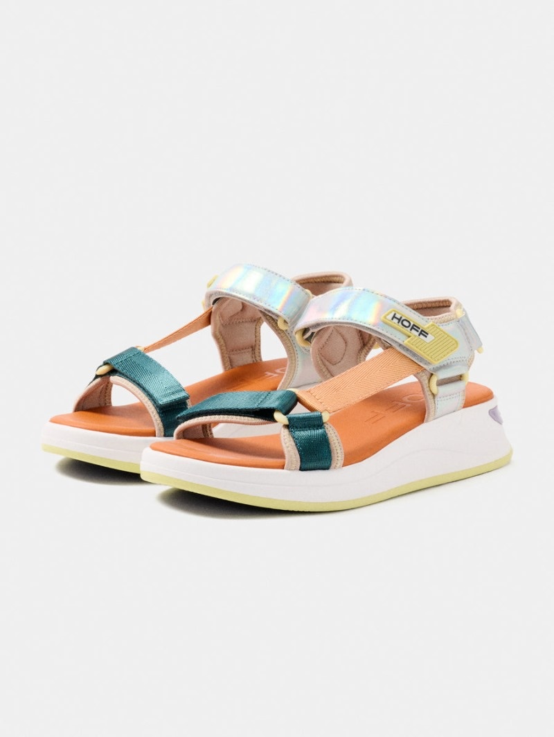 Women's HOFF Sport Sandals Silver / Orange Philippines | R9B-5558